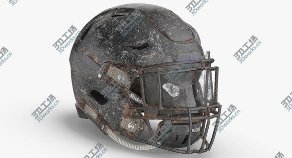 images/goods_img/20210312/3D Football Helmet Riddell SpeedFlex Rusty model/3.jpg